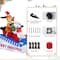 Glitzhome® 6FT Lighted Inflatable Skiing Santa, Snowman & Dog